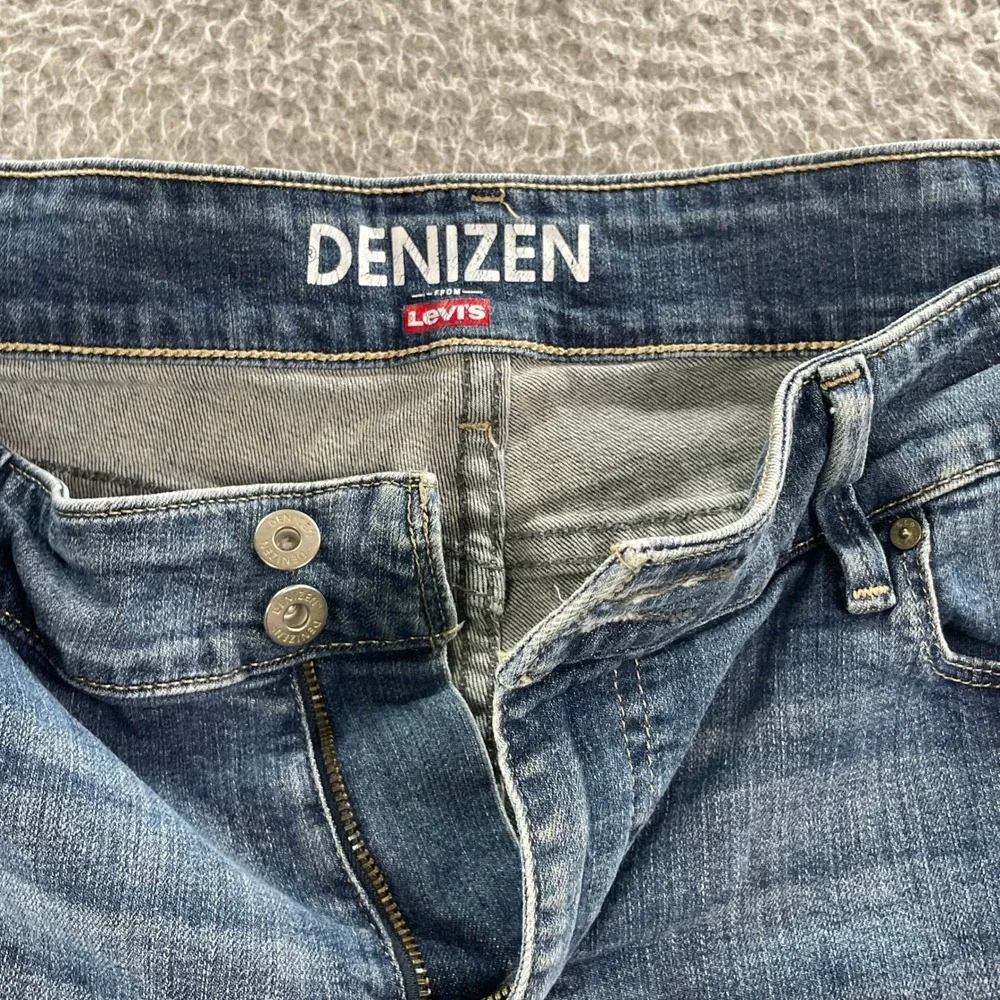 Denizen Denim Shorts Womens 16 Blue Medium Wash Cuffed Mid Rise Casual Academia